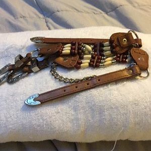 Boot straps. Non smoking home never used hand made